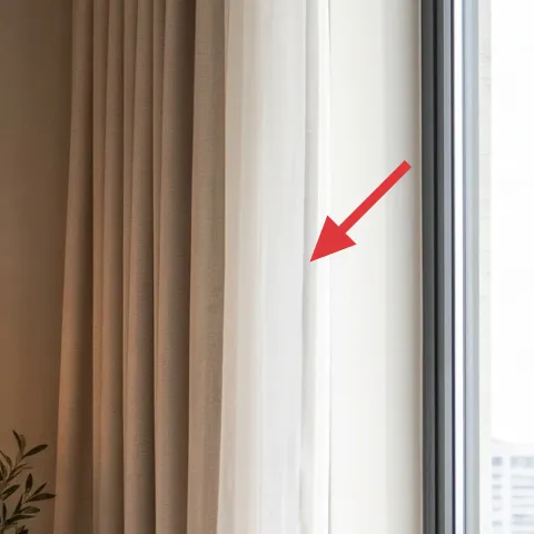 curtains in beige tones (panel pair)