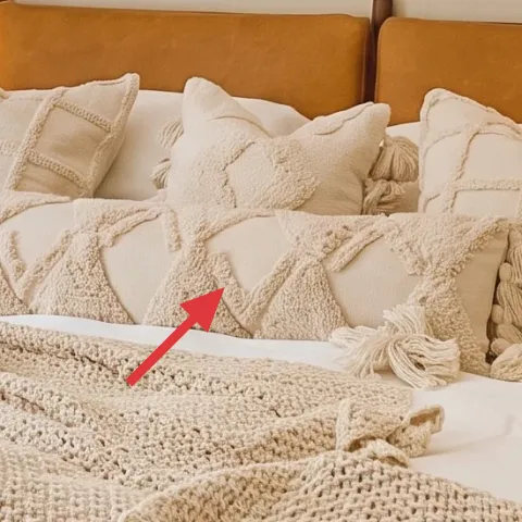 cream throw pillows