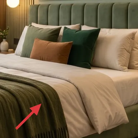 green throw blanket