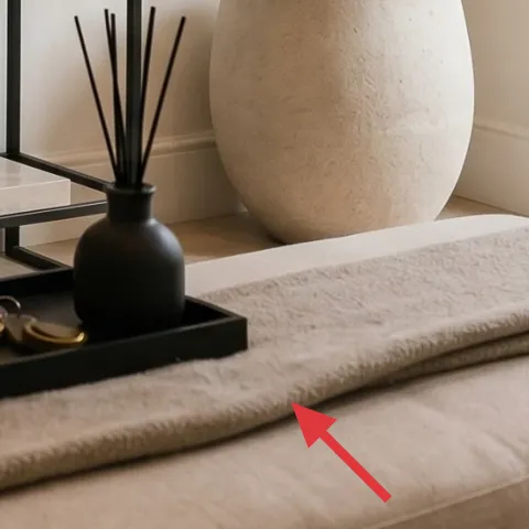 Black tray on bench