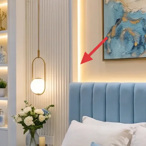 warm-white paint for the paneled wall