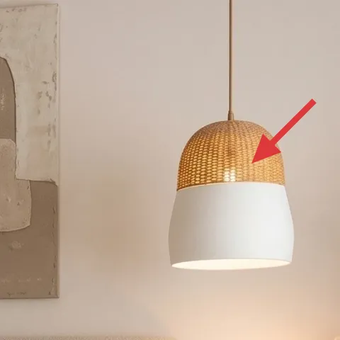 Rattan pendant lamp