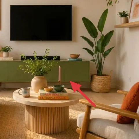 ribbed coffee table tray