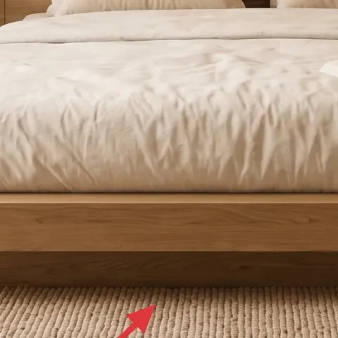 Large woven area rug