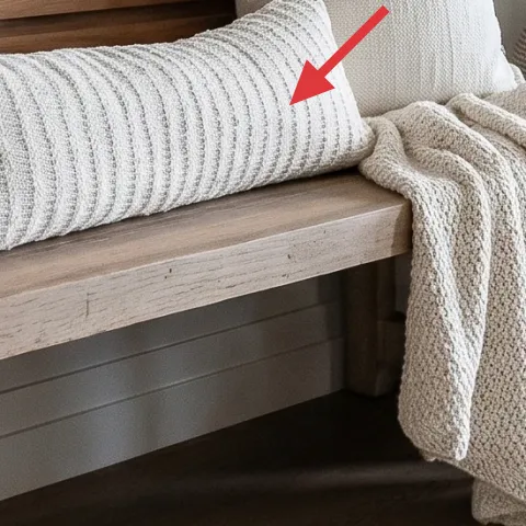 cream linen throw blanket