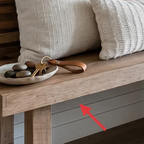 decorative tray with scissors