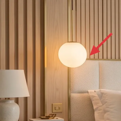 white table lamp
