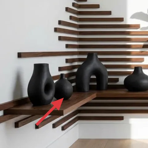 small matte black vase