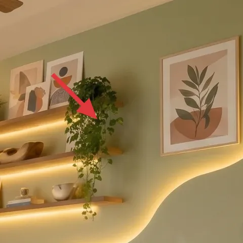 decorative ceramic bowl on shelf