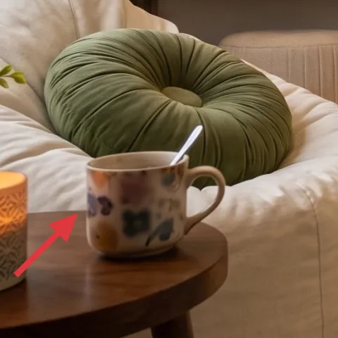 amber glass candle